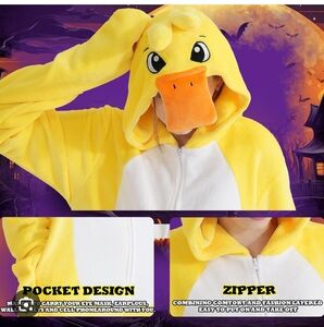 Unisex Duck Adult Onesie Size XL